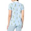 image:imageNautica Womens 5Button Short Sleeve Breathable 100 Cotton Polo ShirtDaffodil Multi