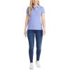 image:imageNautica Womens 5Button Short Sleeve Breathable 100 Cotton Polo ShirtDeep Peri