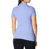 image:imageNautica Womens 5Button Short Sleeve Breathable 100 Cotton Polo ShirtDeep Peri