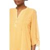 image:imageNautica Womens 5Button Short Sleeve Breathable 100 Cotton Polo ShirtGolden Glow Multi
