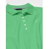 image:imageNautica Womens 5Button Short Sleeve Breathable 100 Cotton Polo ShirtLeaf Green