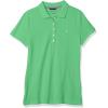image:imageNautica Womens 5Button Short Sleeve Breathable 100 Cotton Polo ShirtLeaf Green