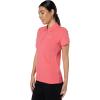 image:imageNautica Womens 5Button Short Sleeve Breathable 100 Cotton Polo ShirtMelon Pink