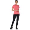 image:imageNautica Womens 5Button Short Sleeve Breathable 100 Cotton Polo ShirtMelon Pink