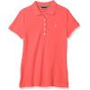 image:imageNautica Womens 5Button Short Sleeve Breathable 100 Cotton Polo ShirtMelon Pink
