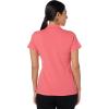 image:imageNautica Womens 5Button Short Sleeve Breathable 100 Cotton Polo ShirtMelon Pink