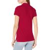 image:imageNautica Womens 5Button Short Sleeve Breathable 100 Cotton Polo ShirtNautica Red