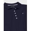 image:imageNautica Womens 5Button Short Sleeve Breathable 100 Cotton Polo ShirtNavy
