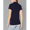 image:imageNautica Womens 5Button Short Sleeve Breathable 100 Cotton Polo ShirtNavy