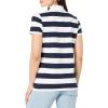 image:imageNautica Womens 5Button Short Sleeve Breathable 100 Cotton Polo ShirtNight SkyBright White