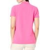 image:imageNautica Womens 5Button Short Sleeve Breathable 100 Cotton Polo ShirtSangria Sunset