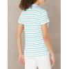 image:imageNautica Womens 5Button Short Sleeve Breathable 100 Cotton Polo ShirtSpinner Green