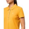 image:imageNautica Womens 5Button Short Sleeve Breathable 100 Cotton Polo ShirtSunflower