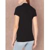 image:imageNautica Womens 5Button Short Sleeve Breathable 100 Cotton Polo ShirtTrue Black