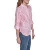 image:imageNautica Womens Button Front Long Sleeve Roll Tab ShirtEnglish Rose Multi