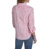 image:imageNautica Womens Button Front Long Sleeve Roll Tab ShirtEnglish Rose Multi