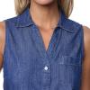 image:imageNautica Womens Button Front Long Sleeve Roll Tab ShirtMedium Azure