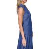 image:imageNautica Womens Button Front Long Sleeve Roll Tab ShirtMedium Azure