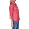 image:imageNautica Womens Button Front Long Sleeve Roll Tab ShirtMineral Red