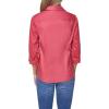 image:imageNautica Womens Button Front Long Sleeve Roll Tab ShirtMineral Red