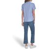 image:imageNautica Womens Button Front Short Sleeve Camp ShirtBlueWhite