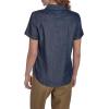 image:imageNautica Womens Button Front Short Sleeve Camp ShirtDark Azure