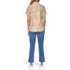 image:imageNautica Womens Button Front Short Sleeve Camp ShirtDeep Maize Multi