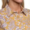 image:imageNautica Womens Button Front Short Sleeve Camp ShirtDeep Maize Multi