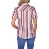 image:imageNautica Womens Button Front Short Sleeve Camp ShirtMineral Red Multi