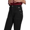 image:imageNautica Womens Button Pocket Wide Leg Sailor JeansBlack