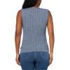 image:imageNautica Womens Cable Shell Solid Sleeveless SweaterHarbor Night Wash White