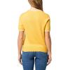 image:imageNautica Womens Crew Neck Solid Short Sleeve SweaterDeep MaizeBright White