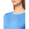 image:imageNautica Womens Crew Neck Solid Short Sleeve SweaterFrench BlueBright White
