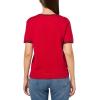 image:imageNautica Womens Crew Neck Solid Short Sleeve SweaterScarlet Sky Captain