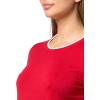 image:imageNautica Womens Crew Neck Solid Short Sleeve SweaterScarletBright White