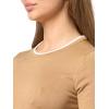 image:imageNautica Womens Crew Neck Solid Short Sleeve SweaterTanninBright White