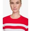 image:imageNautica Womens Crewneck Stripe Long Sleeve Crewneck SweaterRegatta Red Night Sky