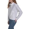 image:imageNautica Womens Long Sleeve Cotton Collared Zip Front JacketBright White