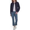 image:imageNautica Womens Long Sleeve Cotton Collared Zip Front JacketNight Sky