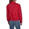 image:imageNautica Womens Long Sleeve Cotton Collared Zip Front JacketScarlet
