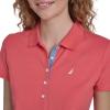 image:imageNautica Womens Polo Short Sleeve Button Placket PoloCoralie