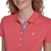 image:imageNautica Womens Polo Short Sleeve Button Placket PoloPeony