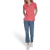 image:imageNautica Womens Polo Short Sleeve Button Placket PoloPeony