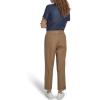 image:imageNautica Womens Pull on Cuffed Solid Ankle Length PantsTigers Eye