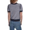 image:imageNautica Womens Short Sleeve Cable Pullover Sweater with TippingNight Sky Ivory