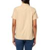 image:imageNautica Womens Short Sleeve Linen Blend Button Up Collared Camp ShirtIrish Cream