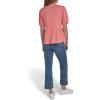image:imageNautica Womens Short Sleeve Peplum Solid Bow Detail TopBloom