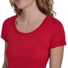 image:imageNautica Womens Short Sleeve Solid Cotton Scoop Neck TShirtScarlet