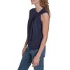 image:imageNautica Womens Sleeveless Twist Tie Soft Solid TopNight Sky