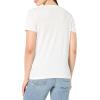 image:imageNautica Womens Solid Short Sleeve Crew Neckline TShirtBright WhiteBlue Bell